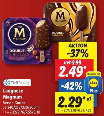 Lidl Langnese Magnum 340/255/330/300 ml Angebot