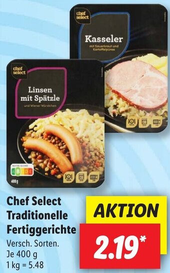 Lidl Chef Select Traditionelle Fertiggerichte 400 g Angebot