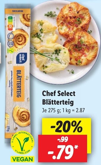 Lidl Chef Select Blätterteig 275 g Angebot