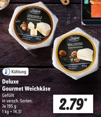 Lidl Deluxe Gourmet Weichkäse 195 g Angebot