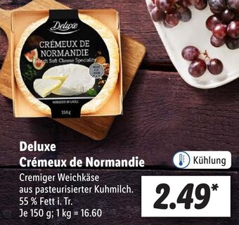 Lidl Deluxe Crémeux de Normandie 150 g Angebot