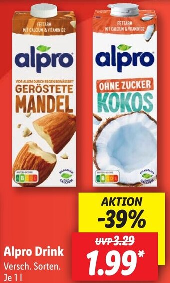 Lidl Alpro Drink 1 L Angebot