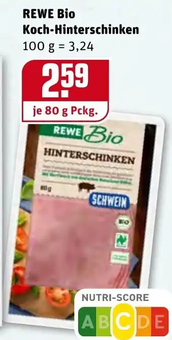 REWE Rewe Bio Koch Hinterschinken 80g Angebot