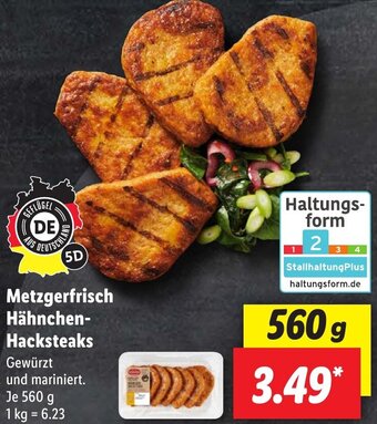 Lidl Metzgerfrisch Hähnchen Hacksteaks 560 g Angebot