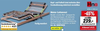 Lidl Hn8 Motor-Lattenrost Angebot