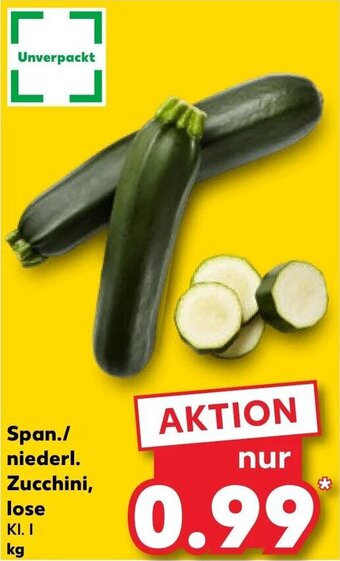 Kaufland Span./ niederl. Zucchini, lose Angebot