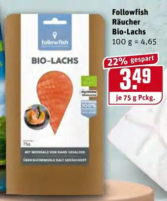 REWE Followfish Räucher Bio Lachs 75g Angebot