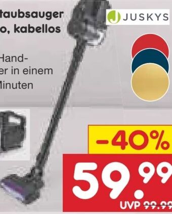 Netto Marken-Discount 2in1 akku handstaubsauger vac100 pro Angebot