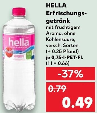 Kaufland HELLA Erfrischungsgetränk 0,75 L-PET-Fl. Angebot