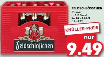 Kaufland FELDSCHLÖSSCHEN Pilsner Ka. 20x0,5 L-Fl. Angebot