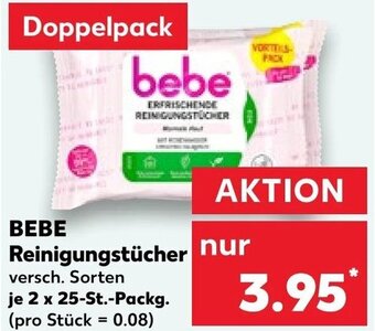 Kaufland BEBE Reinigungstücher 2 x 25-St. Packg. Angebot