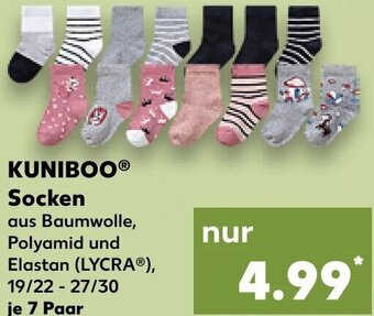 Kaufland KUNIBOO Socken 7 Paar Angebot