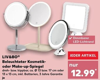 Kaufland LIV&BO Beleuchteter Kosmetik oder Make-up Spiegel Angebot