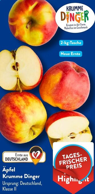 Aldi Süd Äpfel Krumme Dinger Angebot