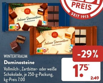 Aldi Süd WINTERTRAUM Dominosteine 250 g Packung Angebot