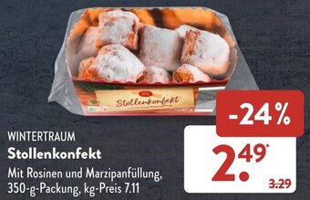 Aldi Süd WINTERTRAUM Stollenkonfekt 350 g Packung Angebot