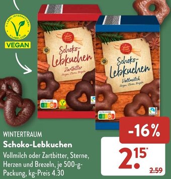 Aldi Süd WINTERTRAUM Schoko Lebkuchen 500 g Packung Angebot