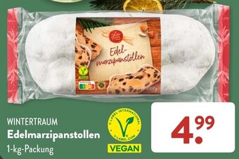 Aldi Süd WINTERTRAUM Edelmarzipanstollen 1 kg Packung Angebot