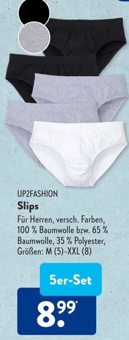 Aldi Süd UP2FASHION Slips 5er-Set Angebot