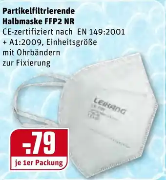 REWE Partikelfiltrierende Halbmaske FFP2 NR Angebot