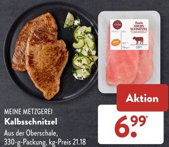 Aldi Süd MEINE METZGEREI Kalbsschnitzel 330 g Packung Angebot