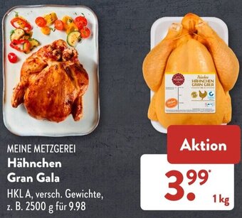 Aldi Süd MEINE METZGEREI Hähnchen Gran Gala 1kg Angebot