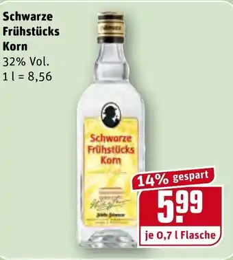 REWE Schwarze Frühstücks Korn 0,7L Angebot