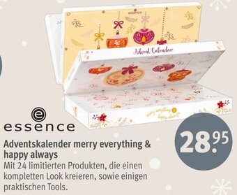 Rossmann essence Adventskalender merry everything & happy always Angebot