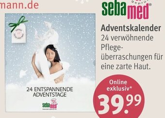 Rossmann sebamed Adventskalender Angebot