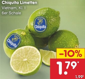 Netto Marken-Discount Chiquita Limetten 6er Schale Angebot