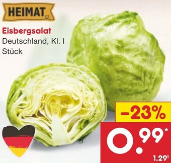 Netto Marken-Discount HEIMAT Eisbergsalat Angebot
