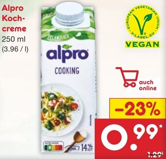 Netto Marken-Discount Alpro Kochcreme 250 ml Angebot