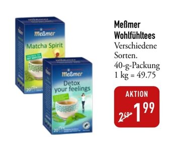 Galeria Markthalle Meßmer Wohlfühltees 40-g-Packung Angebot