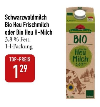 Galeria Markthalle Schwarzwaldmilch Bio Heu Frischmilch oder Bio Heu H-Milch 1L Angebot