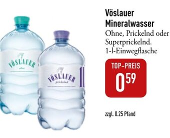 Galeria Markthalle Vöslauer Mineralwasser Ohne, Prickelnd oder Superprickelnd 1L Angebot