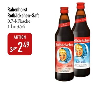 Galeria Markthalle Rabenhorst Rotbäckchen-Saft 700ml Angebot