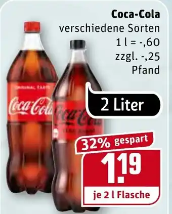 REWE Coca Cola 2L Angebot