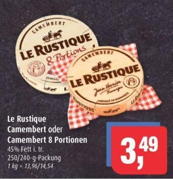 Markant Le Rustique Camembert oder Camembert 8 Portionen 45% Fett i. tr. 250/240-g Angebot