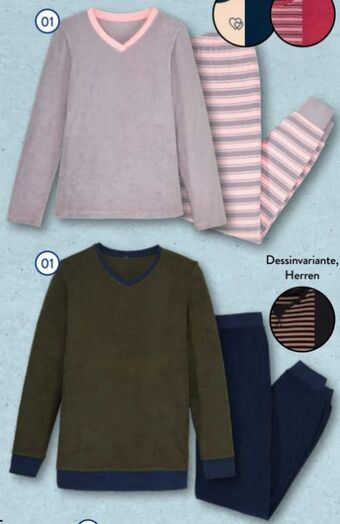Aldi Nord Damen frottee-pyjama Angebot