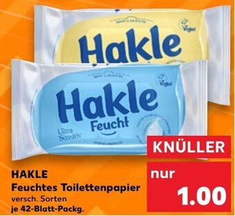 Kaufland HAKLE Feuchtes Toilettenpapier 42-Blatt-Packg. Angebot
