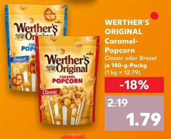 Kaufland Werther's Original CARAMEL POPCORN 140 g Packg. Angebot