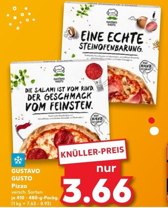 Kaufland GUSTAVO GUSTO Pizza 410-480 g Packg. Angebot