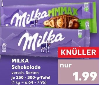 Kaufland MILKA Schokolade 250 - 300-g-Tafel Angebot