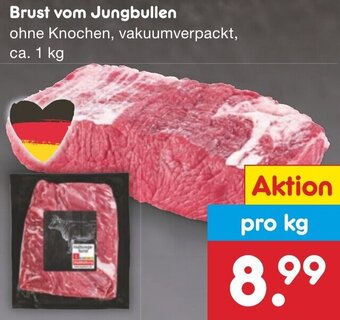 Netto Marken-Discount Brust vom Jungbullen ca. 1 kg Angebot