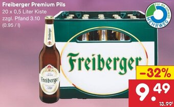 Netto Marken-Discount Freiberger Premium Pils 20 x 0,5 Liter Kiste Angebot