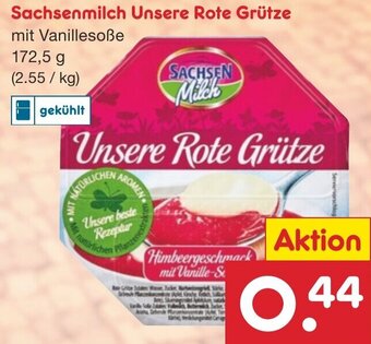 Netto Marken-Discount Sachsenmilch Unsere Rote Grütze 172,5 g Angebot