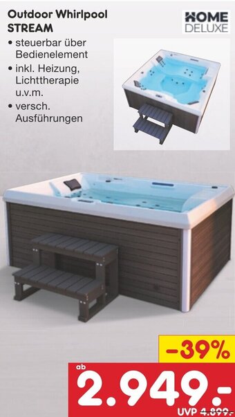 Netto Marken-Discount HOME DELUXE Outdoor Whirlpool STREAM Angebot