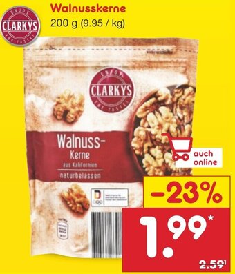 Netto Marken-Discount CLARKYS Walnusskerne 200 g Angebot