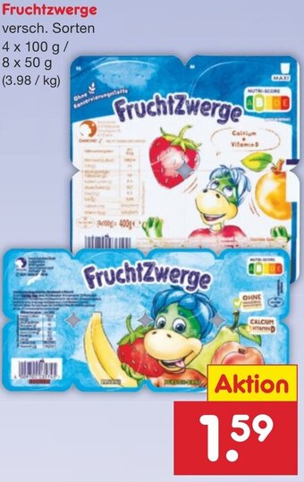 Netto Marken-Discount Fruchtzwerge 4x100 g/8x50 g Angebot