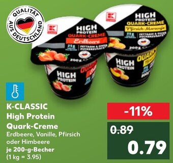 Kaufland K-CLASSIC High Protein Quark Creme 200 g Becher Angebot